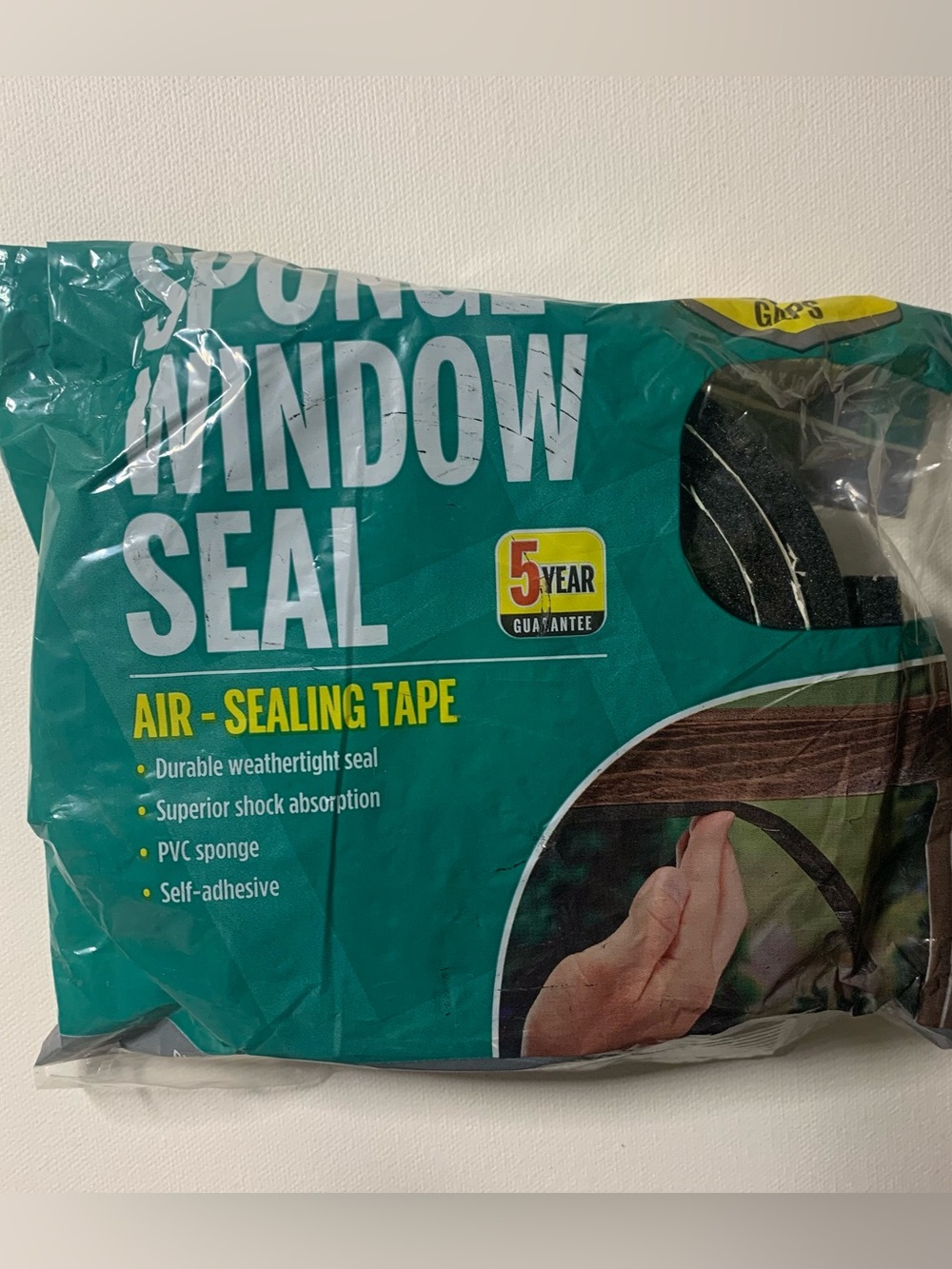 Window air sealing tape